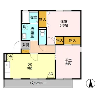 ルビナス Ⅲ【3階】の間取り