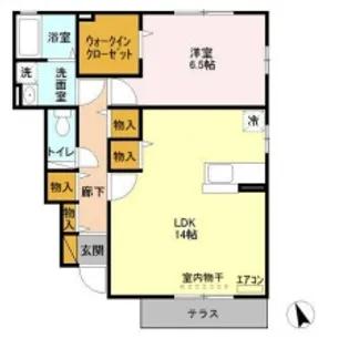 ベル テールA【1階】の間取り