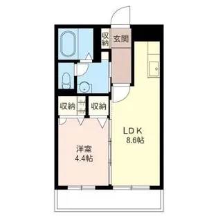 ヴィクトワール【1階】の間取り