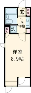ワイライフ二子玉川【4階】の間取り