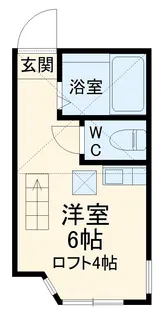 ユナイト浅田セシリアの瞳【2階】の間取り
