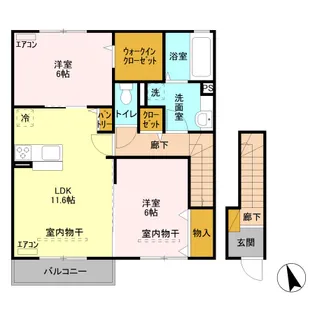 シュエット Ⅰ【2階】の間取り
