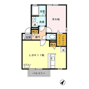パストラル II A【2階】の間取り