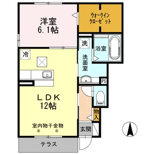 ハルミズホ【1階】の間取り