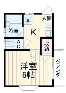 プチハウスSSK【1F号室】の間取り