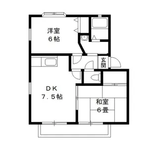 サンガーデン市原 B棟【1階】の間取り