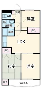 エスポワールNOA【1階】の間取り