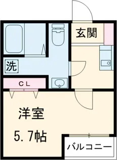 モダンコート祖師谷【2階】の間取り