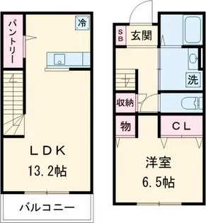 シンフォニー祖師谷【1階】の間取り