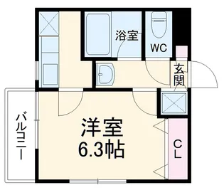 タチバナハウス【1階】の間取り