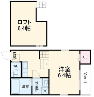 スクリーア箕輪【2階】の間取り