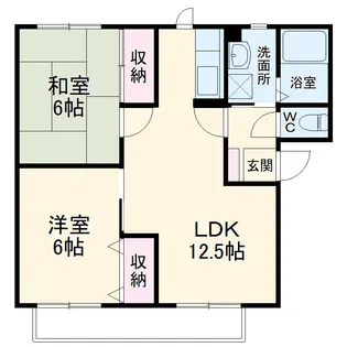 ルート3【A101号室】の間取り