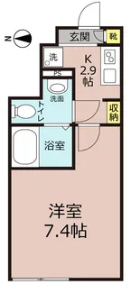 ソルナクレイシア要町【101号室】の間取り