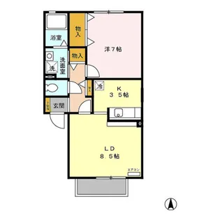 メゾン・ド・クロシェット C【2階】の間取り