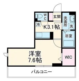 フレシア鵠沼海岸【3階】の間取り