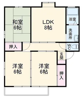 ルーエックⅡ【2階】の間取り