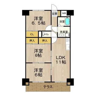 グレースマンション藤【703号室】の間取り