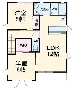ソレイユD【202号室】の間取り