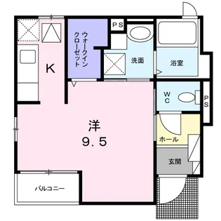 サンアベニュー【1階】の間取り