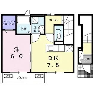 サンアベニュー【2階】の間取り