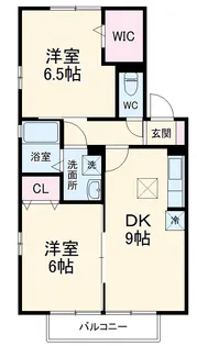 プレストンズ【1階】の間取り