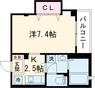 フローラヒエモト【2階】の間取り