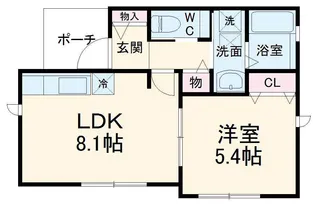 美ーming相原Ⅰ【1階】の間取り