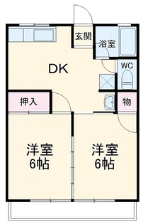 シティハイムみさと【202号室】の間取り
