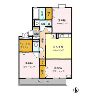 グランドゥール笹塚【3階】の間取り