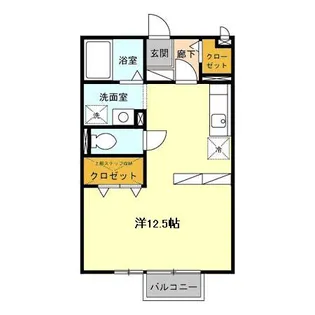 シャルムすずか B【1階】の間取り