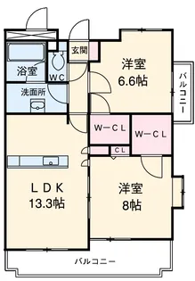 ベラビスタコシヤマ【2階】の間取り