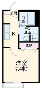 KLASSE B【102号室】の間取り