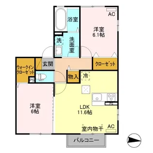 シキレジデンシア【101号室】の間取り
