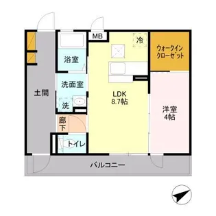 フォアールⅠⅠ【1階】の間取り