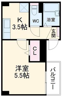 プレシャス南与野【4階】の間取り