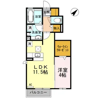 ソレッサ【1階】の間取り