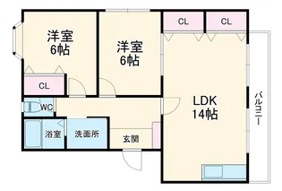 ジーライズ西味鋺B棟【101号室】の間取り