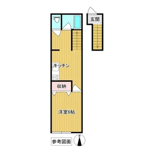 ヴェルデ戸祭【206号室】の間取り