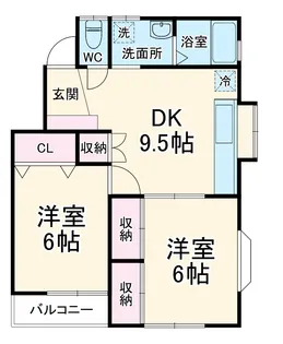 リバーサイドSAKAE 1号棟【2階】の間取り