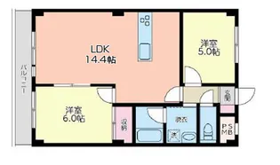ヒルズ湘南【1階】の間取り
