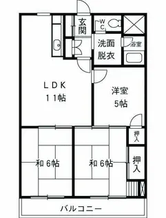 布施ビルⅠ【4階】の間取り