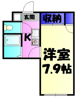 レジデンスカープ千葉【4階】の間取り