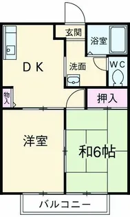 グランメール【1階】の間取り