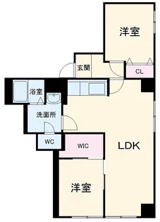 パークハイツ名城【4階】の間取り