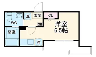 ハーミットクラブハウス金沢八景A棟【301号室】の間取り