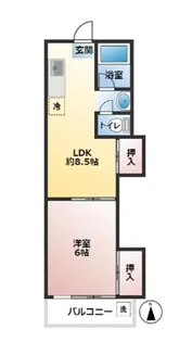 ハミング椿森【2階】の間取り