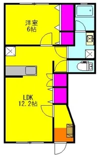 セルシオールⅡ【A101号室】の間取り