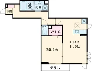 フレシール【1階】の間取り