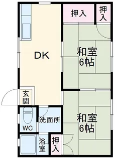 徳山ハイツ【101号室】の間取り