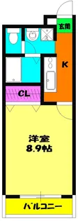 小川マンション【3階】の間取り